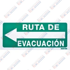 Señal "Ruta de evacuación" izquierda